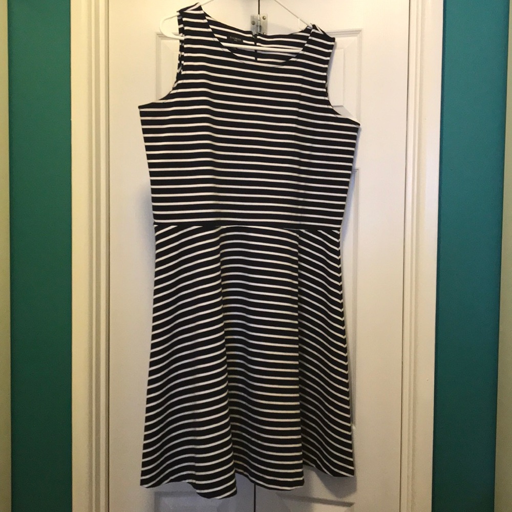 Talbots striped dress
